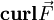 \mathbf{curl}\vec{F}