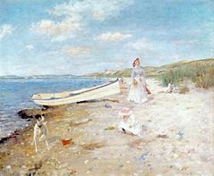 Sunny Day at Shinnecock Bay by William Merritt Chase