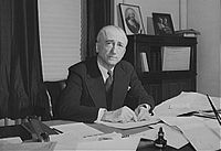 James Francis Byrnes, at his desk, 1943.jpg